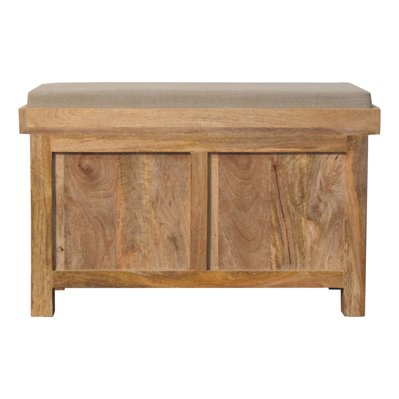 Rattan Basket Linen Bench - Image 10