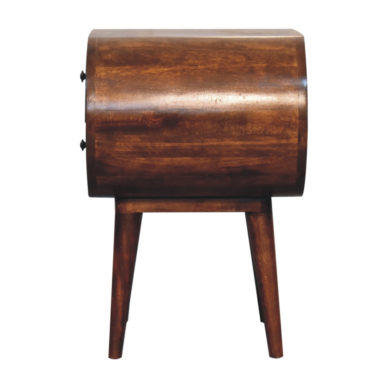 Large Chestnut Circular Bedside - Image 10