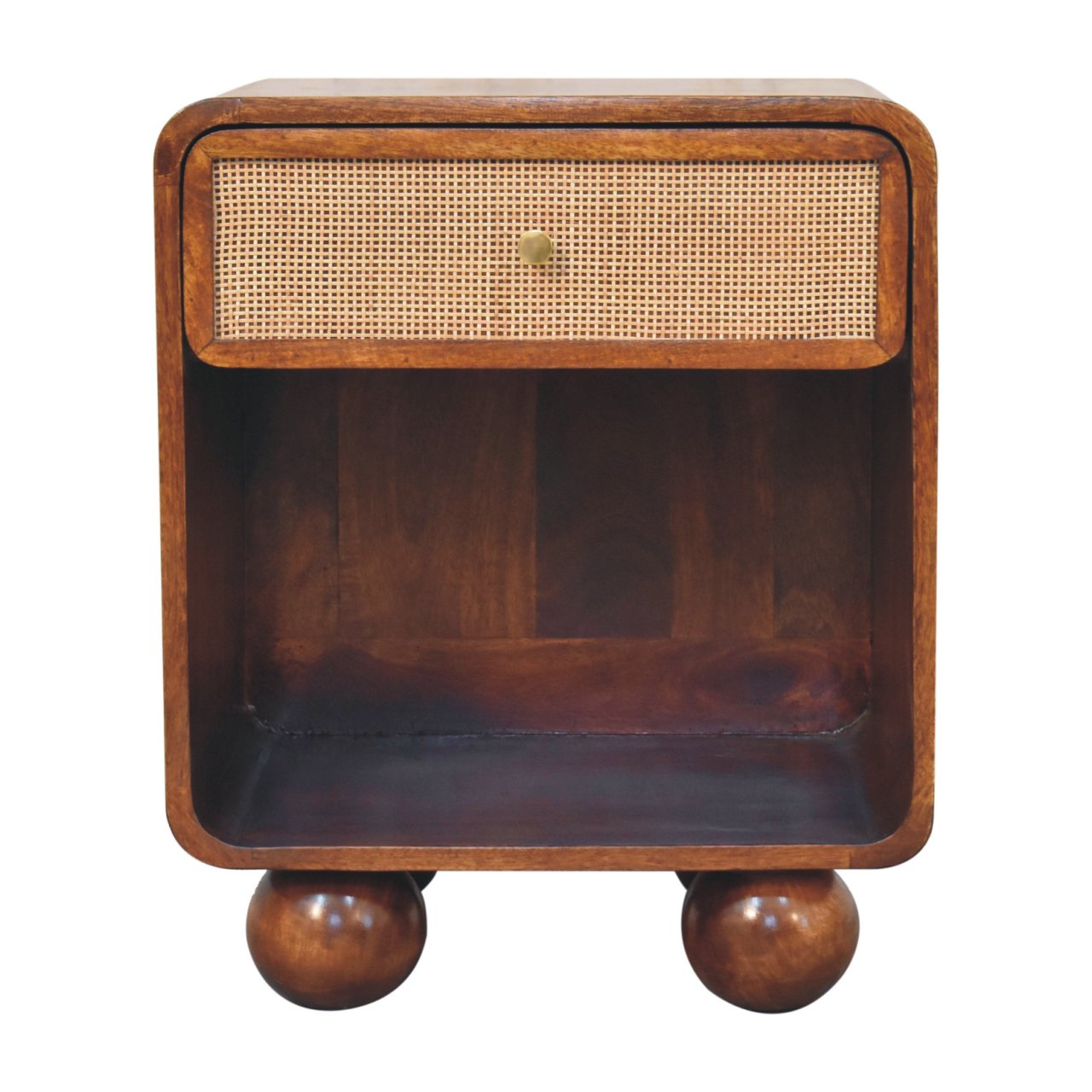 Chestnut Open Woven Bedside - Image 2