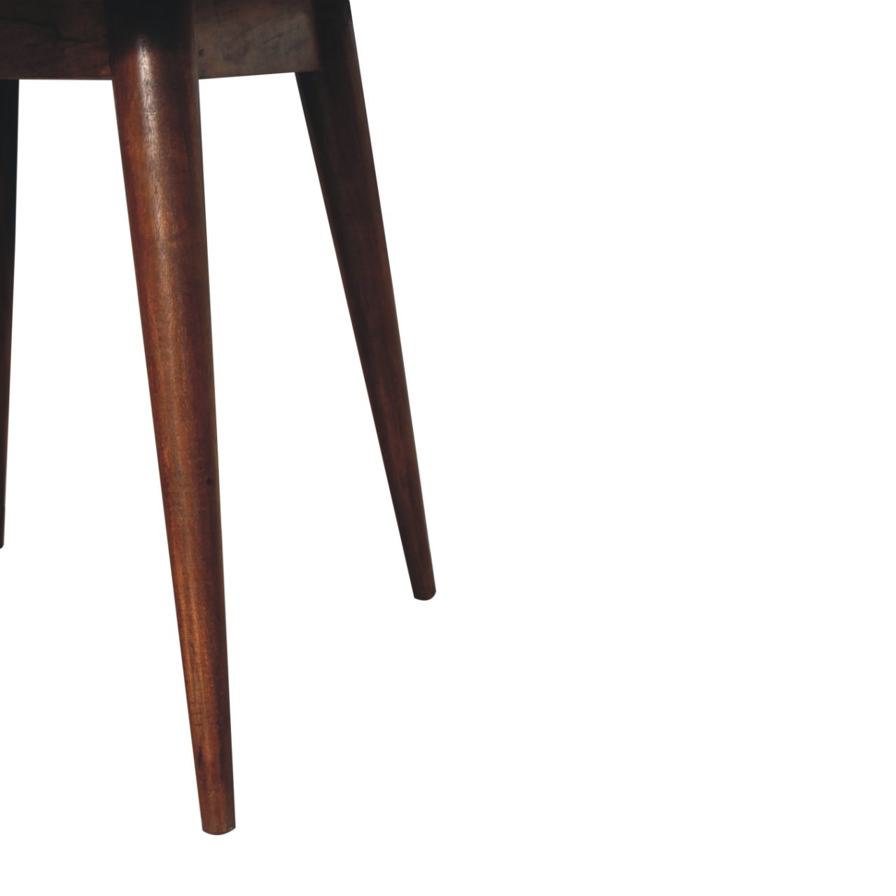 Chestnut Round Nordic End Table - Image 7