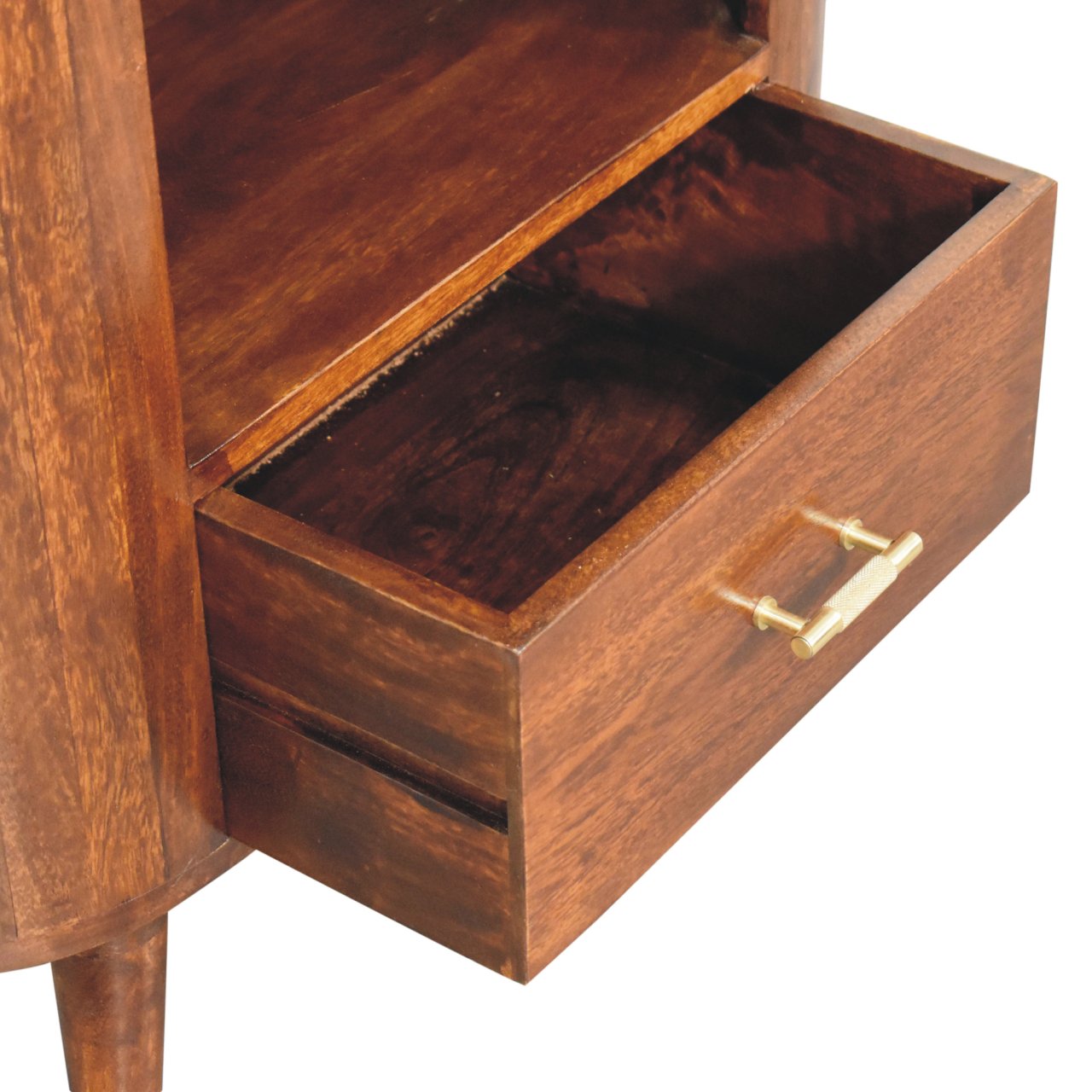 T-bar Cortez Chestnut Open Slot Cabinet - Image 7
