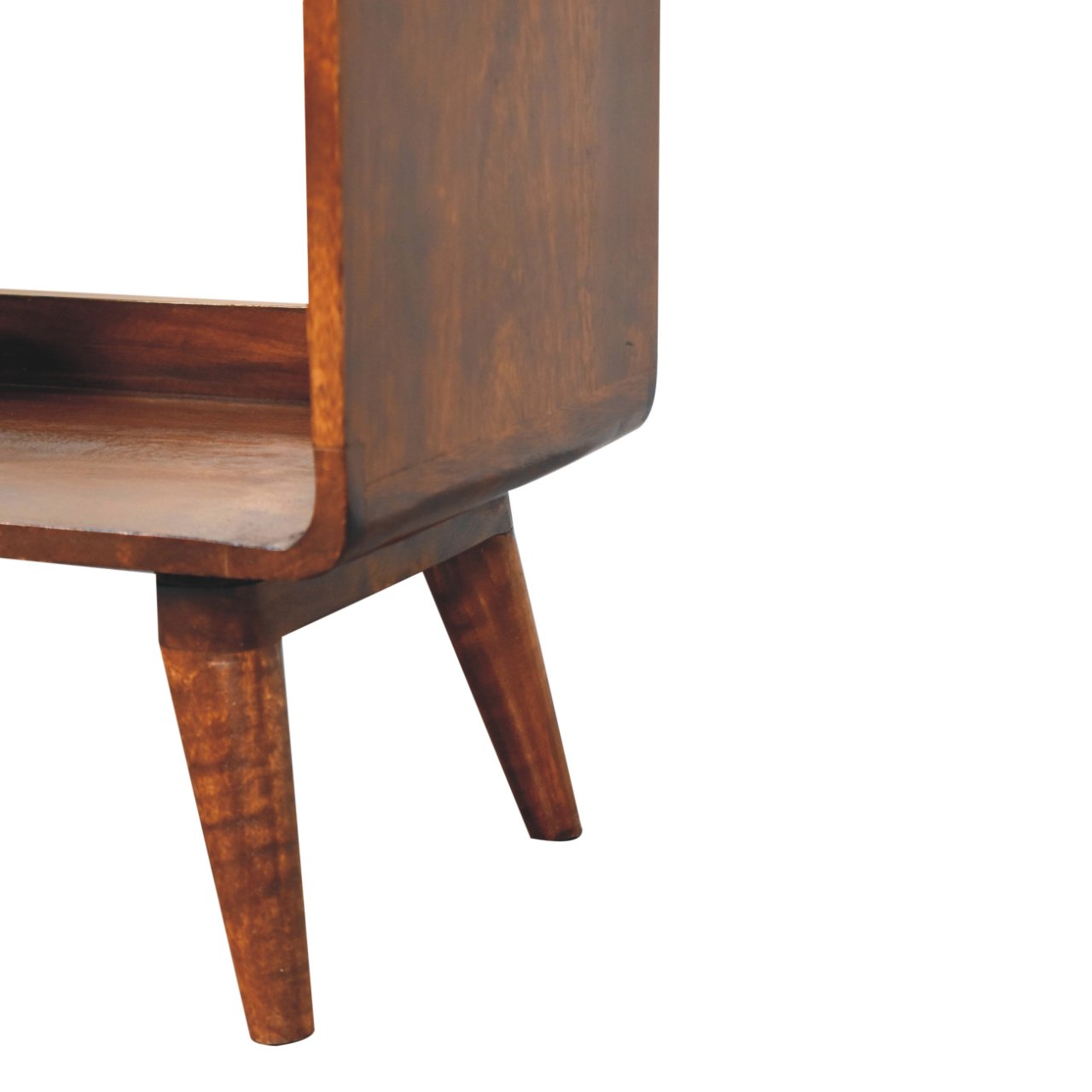 Curved Chestnut Double Slot Media Unit - Image 7