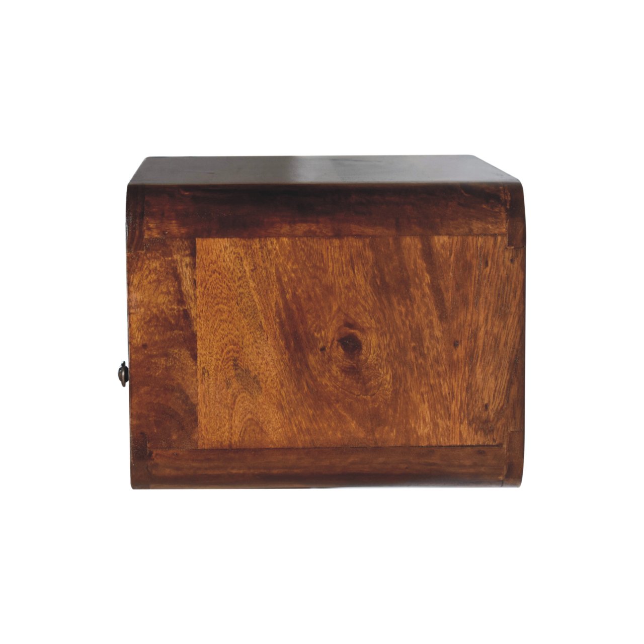 Large Chestnut Curve Upper Slot Floating Bedside - Image 8