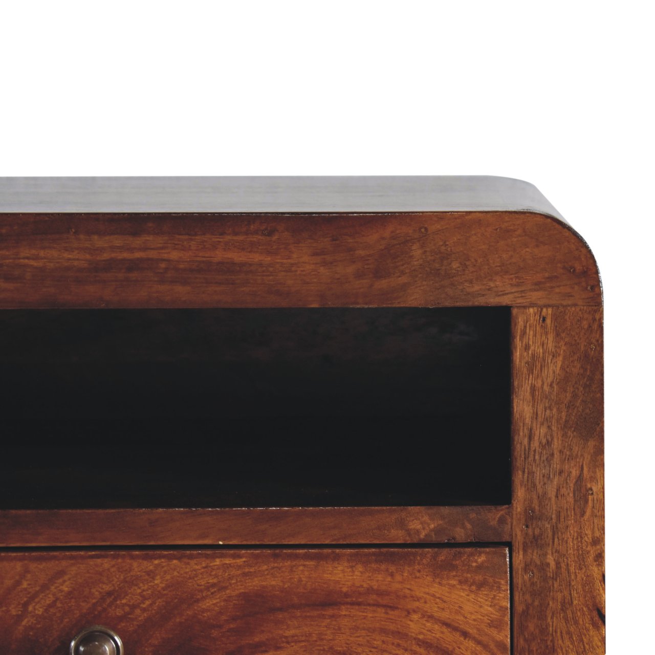 Chunky Chestnut 1 Drawer Wall Mounted Nightstand - Image 5
