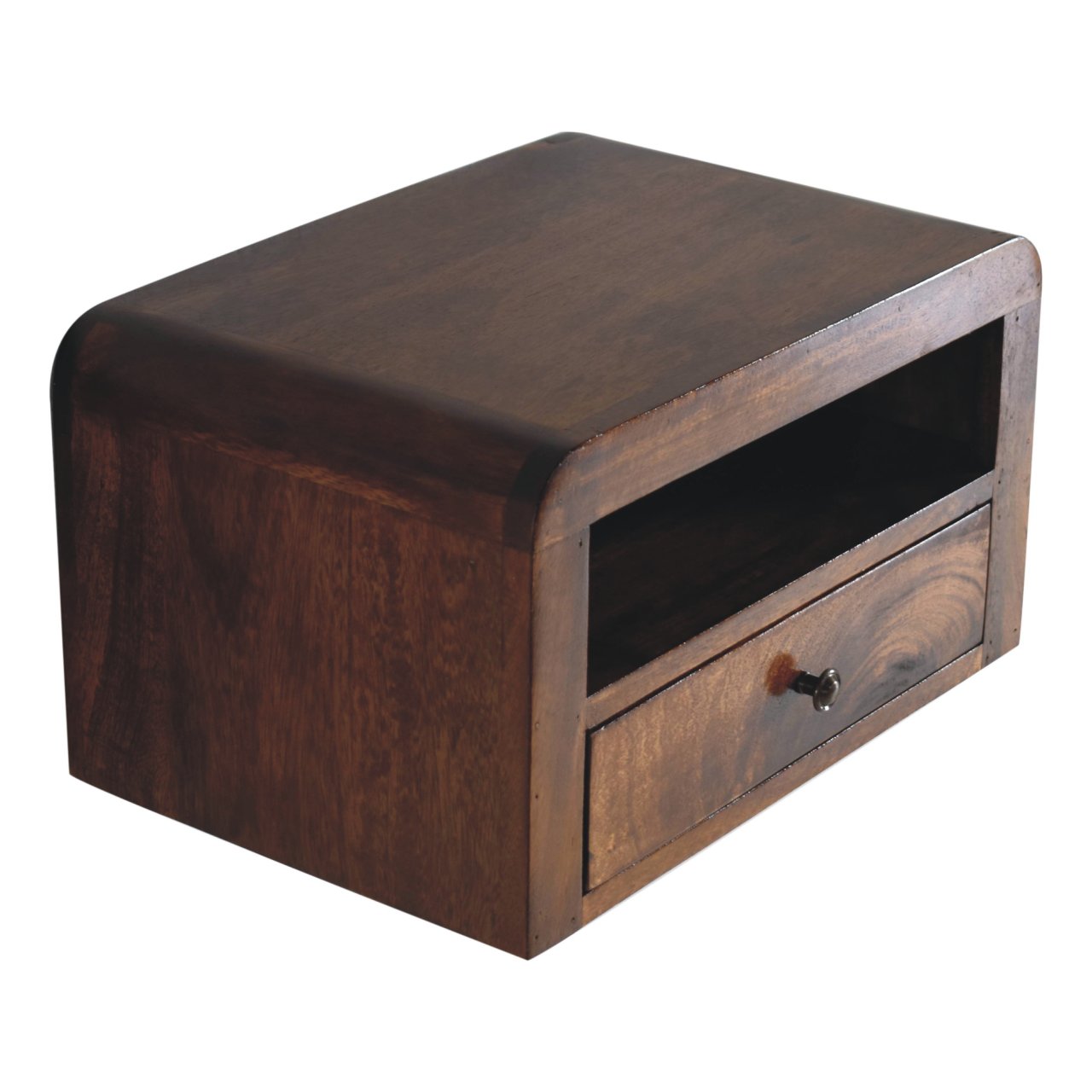 Chunky Chestnut 1 Drawer Wall Mounted Nightstand - Image 6