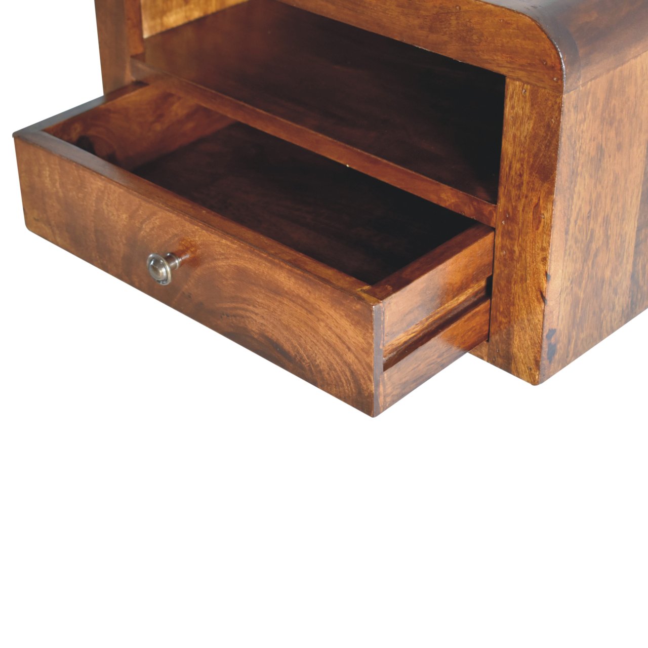Chunky Chestnut 1 Drawer Wall Mounted Nightstand - Image 7