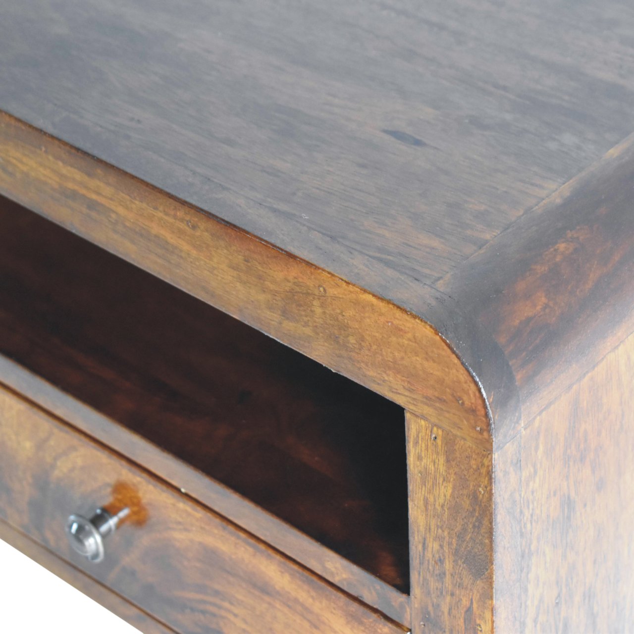 Chunky Chestnut 1 Drawer Wall Mounted Nightstand - Image 8