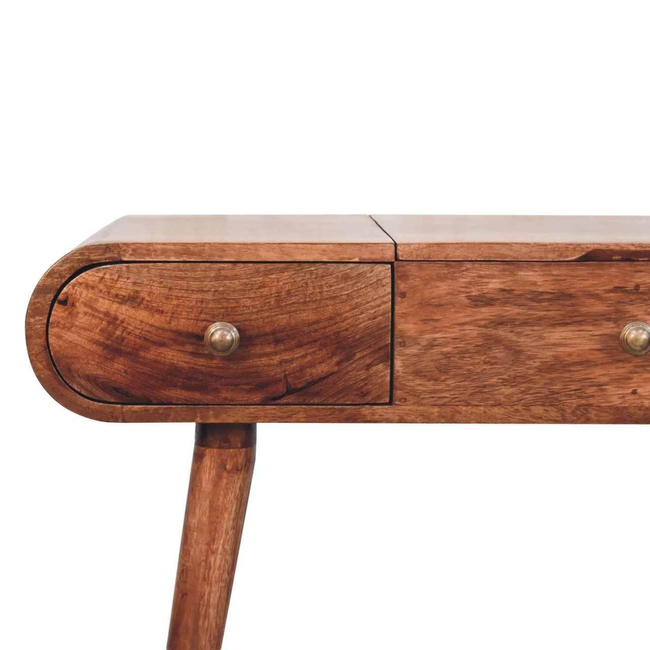 Honey Caramel Round Dressing Table - Image 5