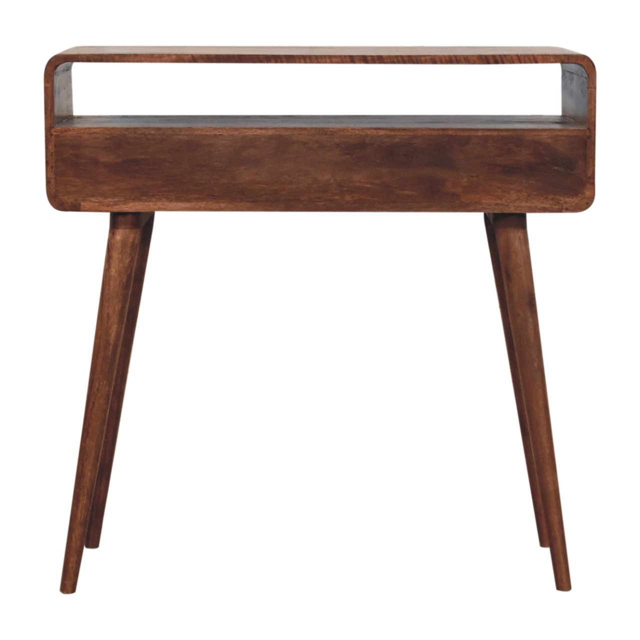 Curved Honey Caramel Console Table - Image 10