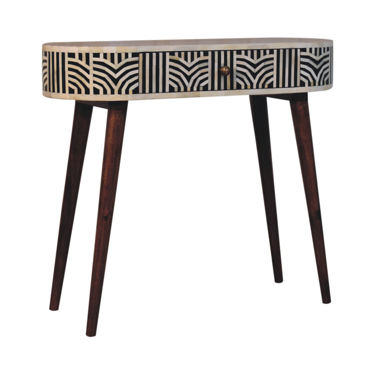 Honey Caramel Edessa Bone Inlay Console Table - Image 3
