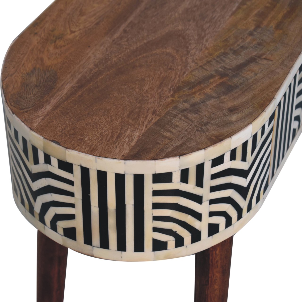 Honey Caramel Edessa Bone Inlay Console Table - Image 7