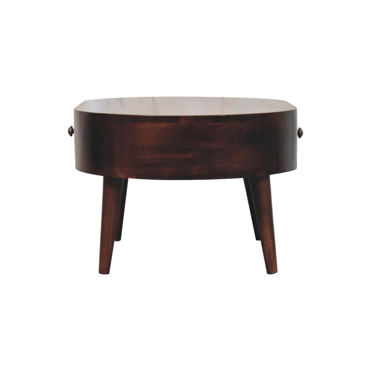 California Walnut Rounded Coffee Table - Image 10