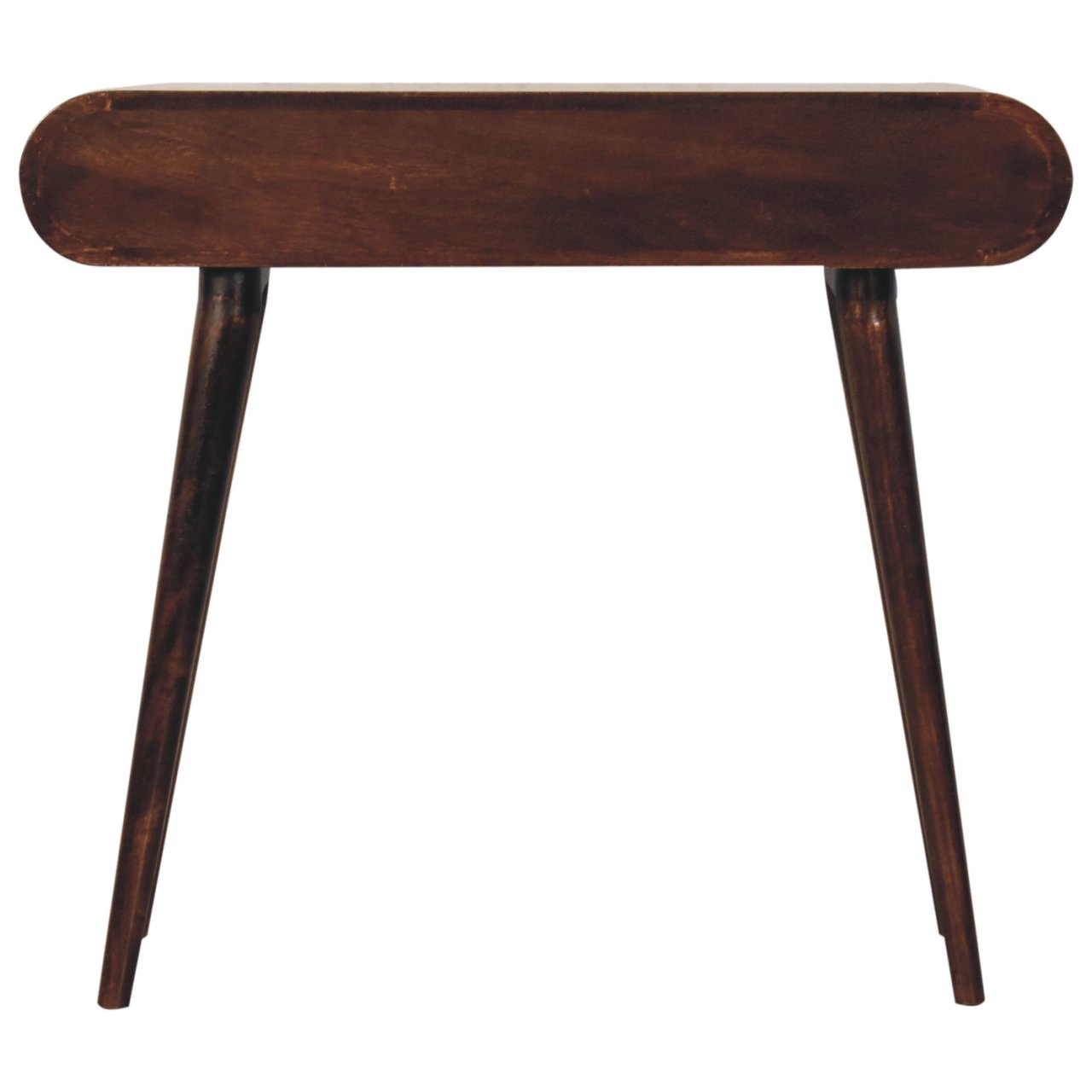 California Walnut Curved Edge Console Table - Image 10