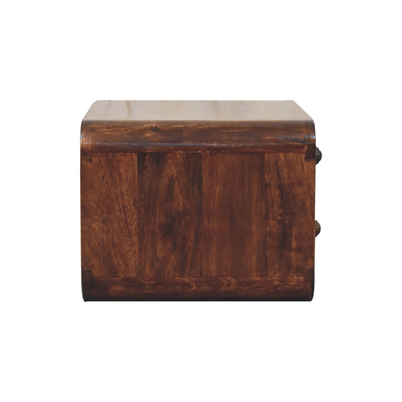 Curved California Walnut Wall Mounted Bedside - Image 9