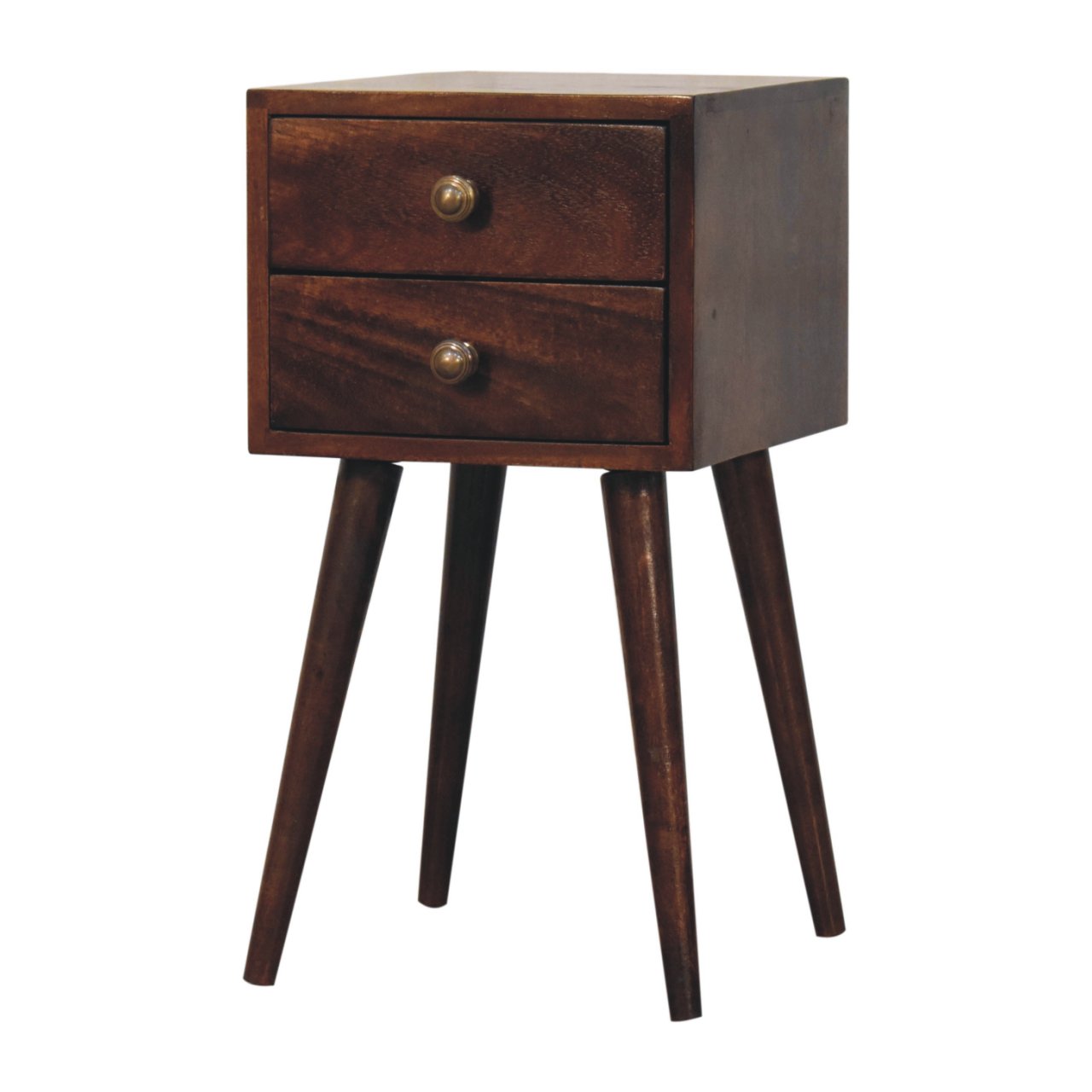 Mini 2 DrawerCalifornia Walnut Bedside - Image 3
