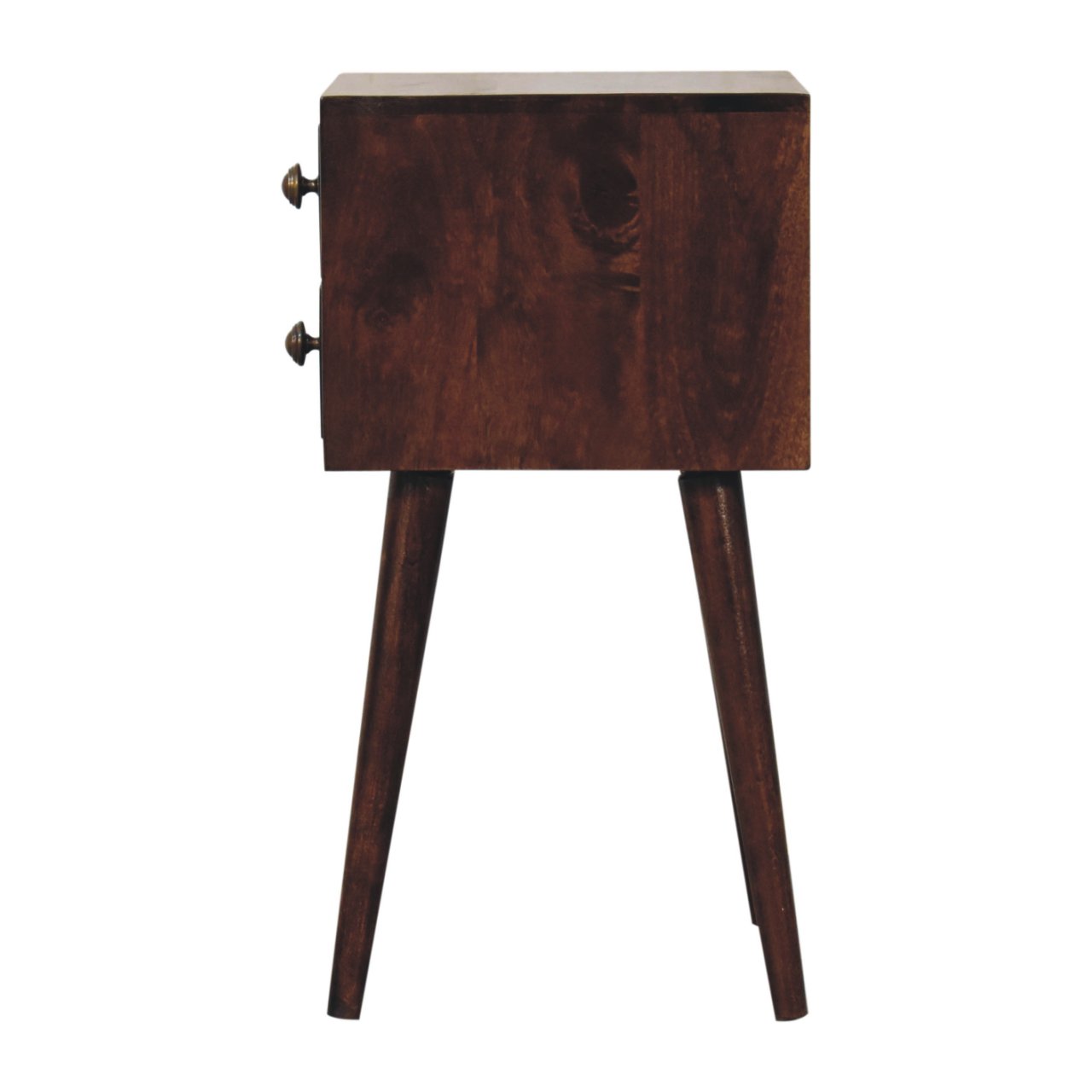 Mini 2 DrawerCalifornia Walnut Bedside - Image 9