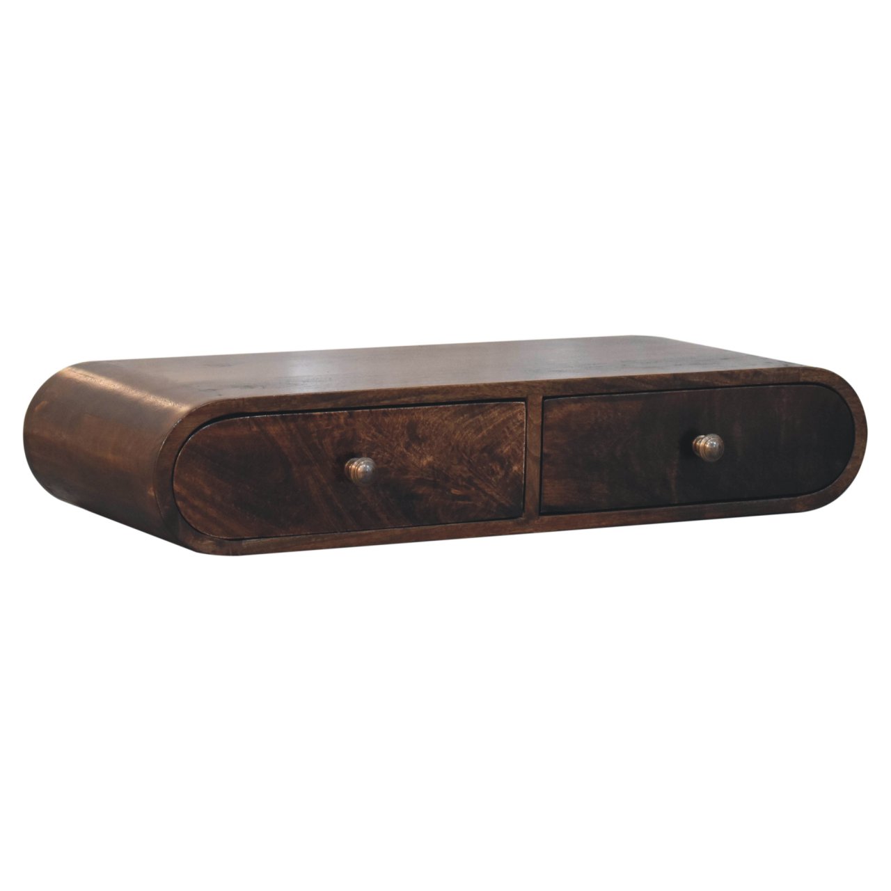 Wall Mounted California Walnut Console Table - Image 3