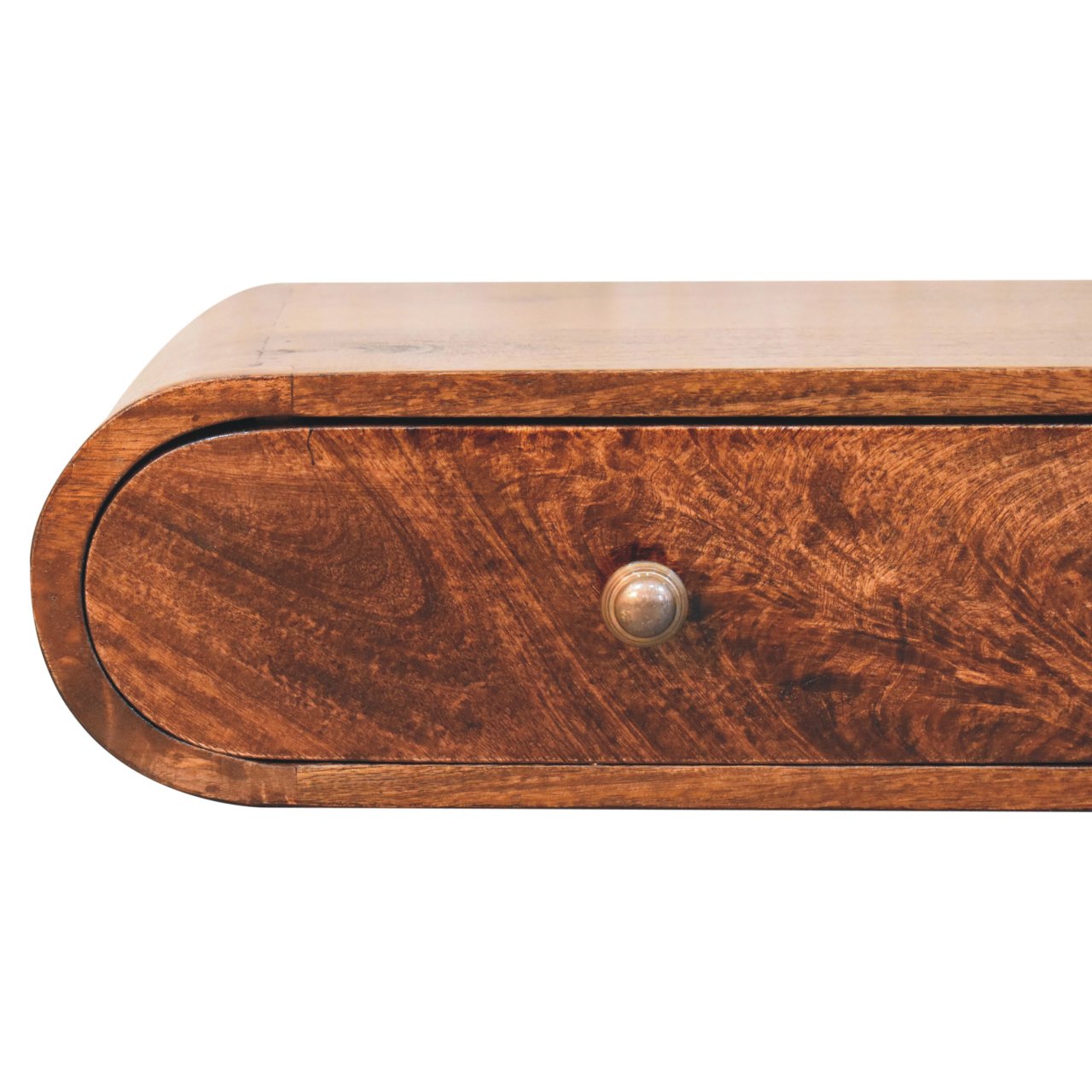 Wall Mounted California Walnut Console Table - Image 5