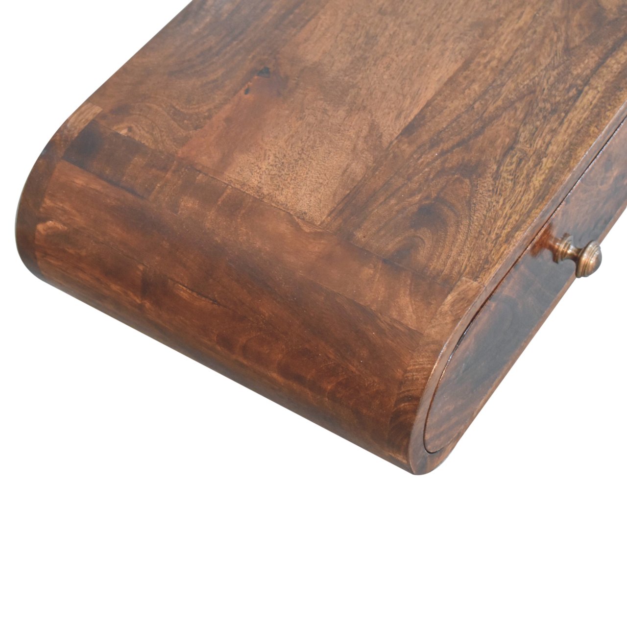 Wall Mounted California Walnut Console Table - Image 6