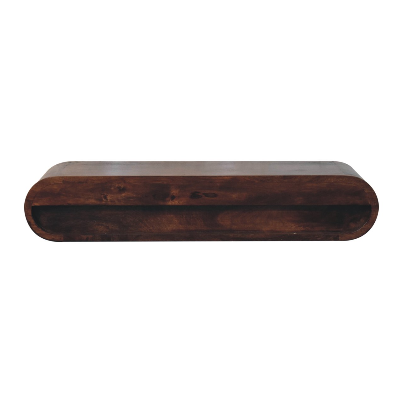 Wall Mounted California Walnut Console Table - Image 9