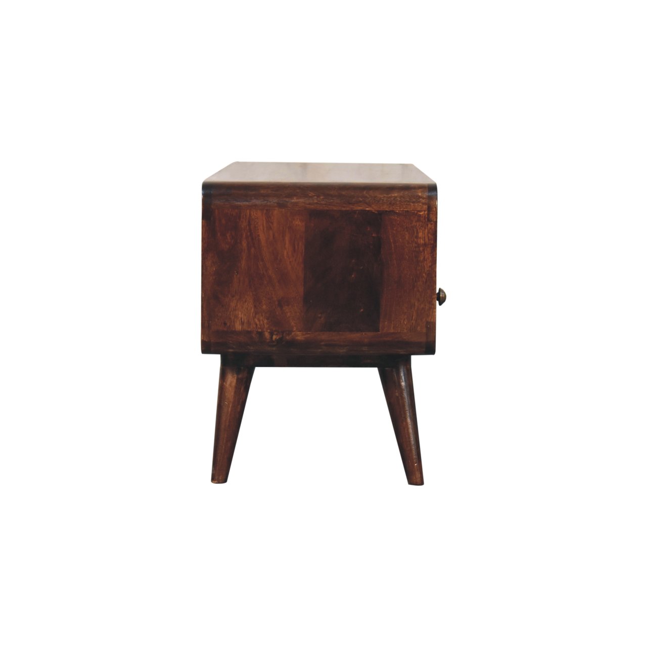 Curved California Walnut Media Unit - Image 9