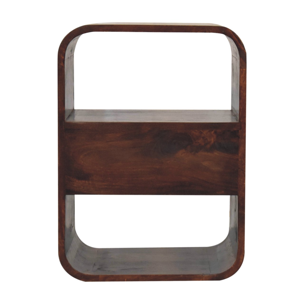 California Walnut Curved Edge Bedside - Image 10