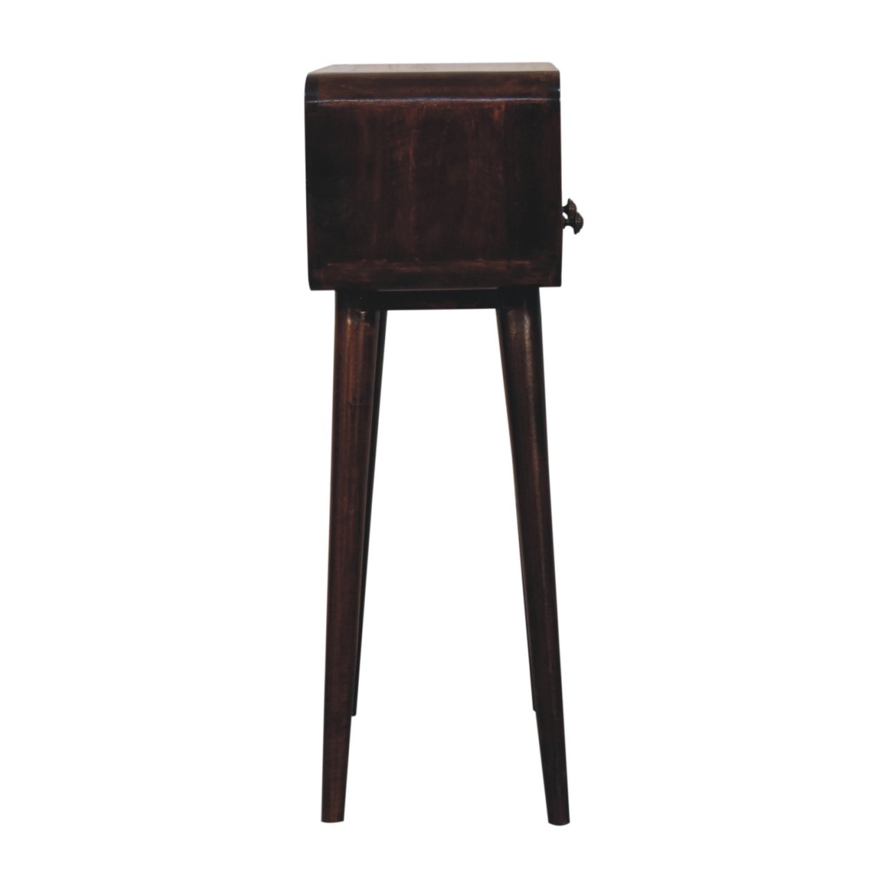 Mini California Walnut Curved Console Table - Image 9