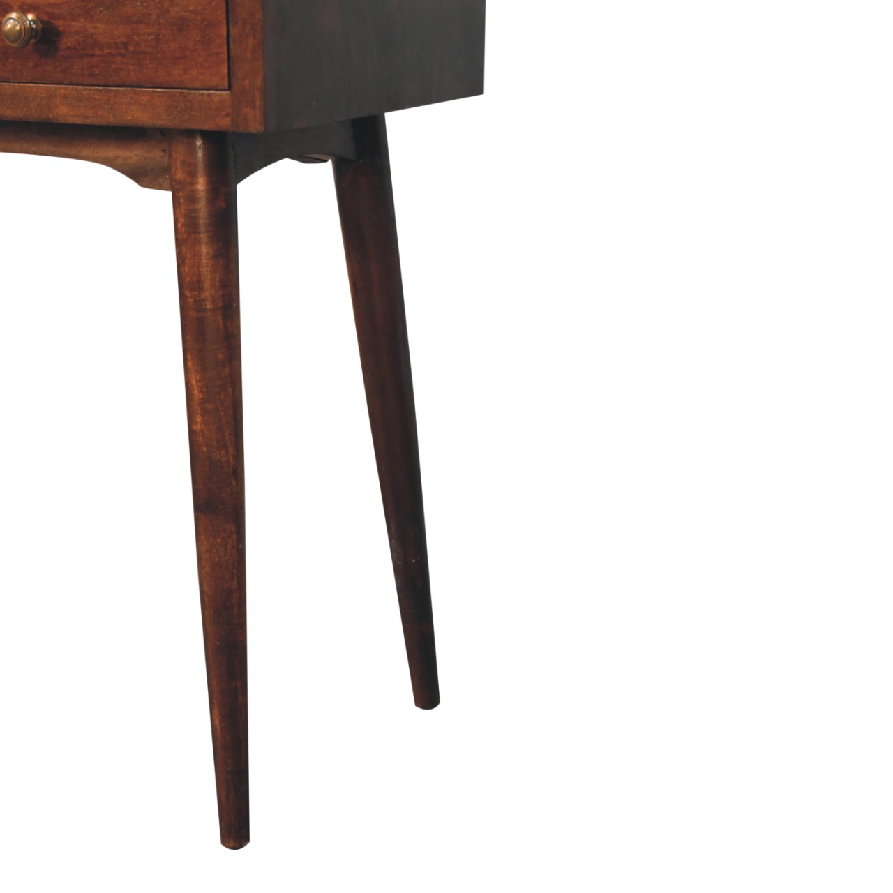 California Walnut Hallway 2 Drawer Console Table - Image 7