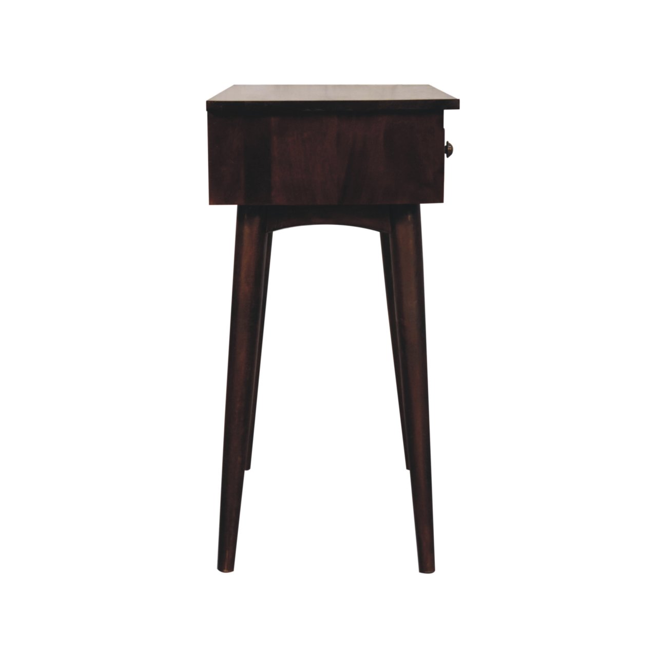 California Walnut Hallway 2 Drawer Console Table - Image 8