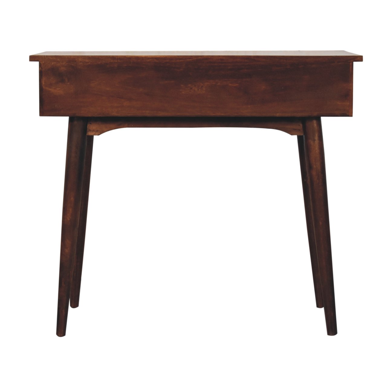 California Walnut Hallway 2 Drawer Console Table - Image 9