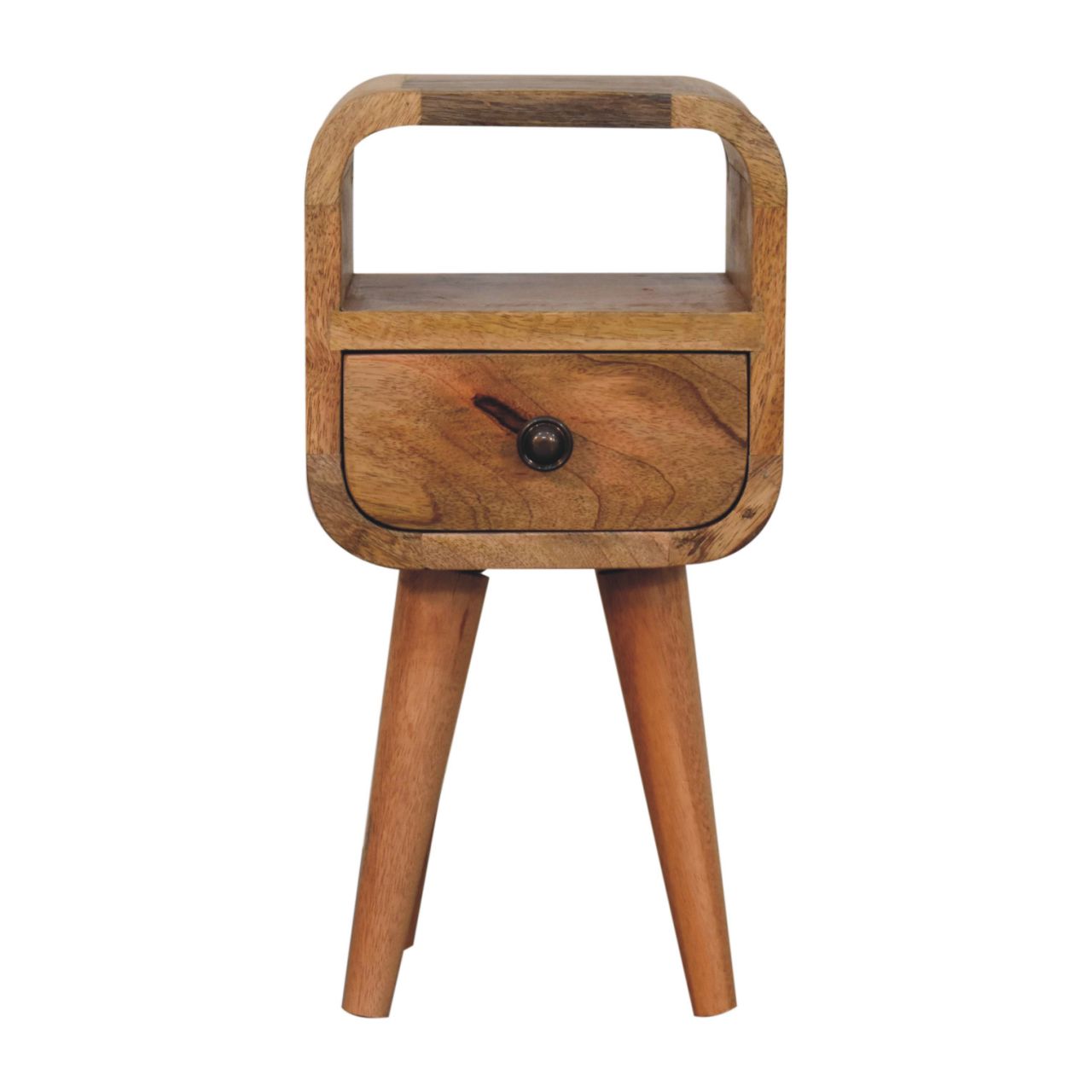 Extra Mini Oakish Curve Open Slot Bedside - Image 2
