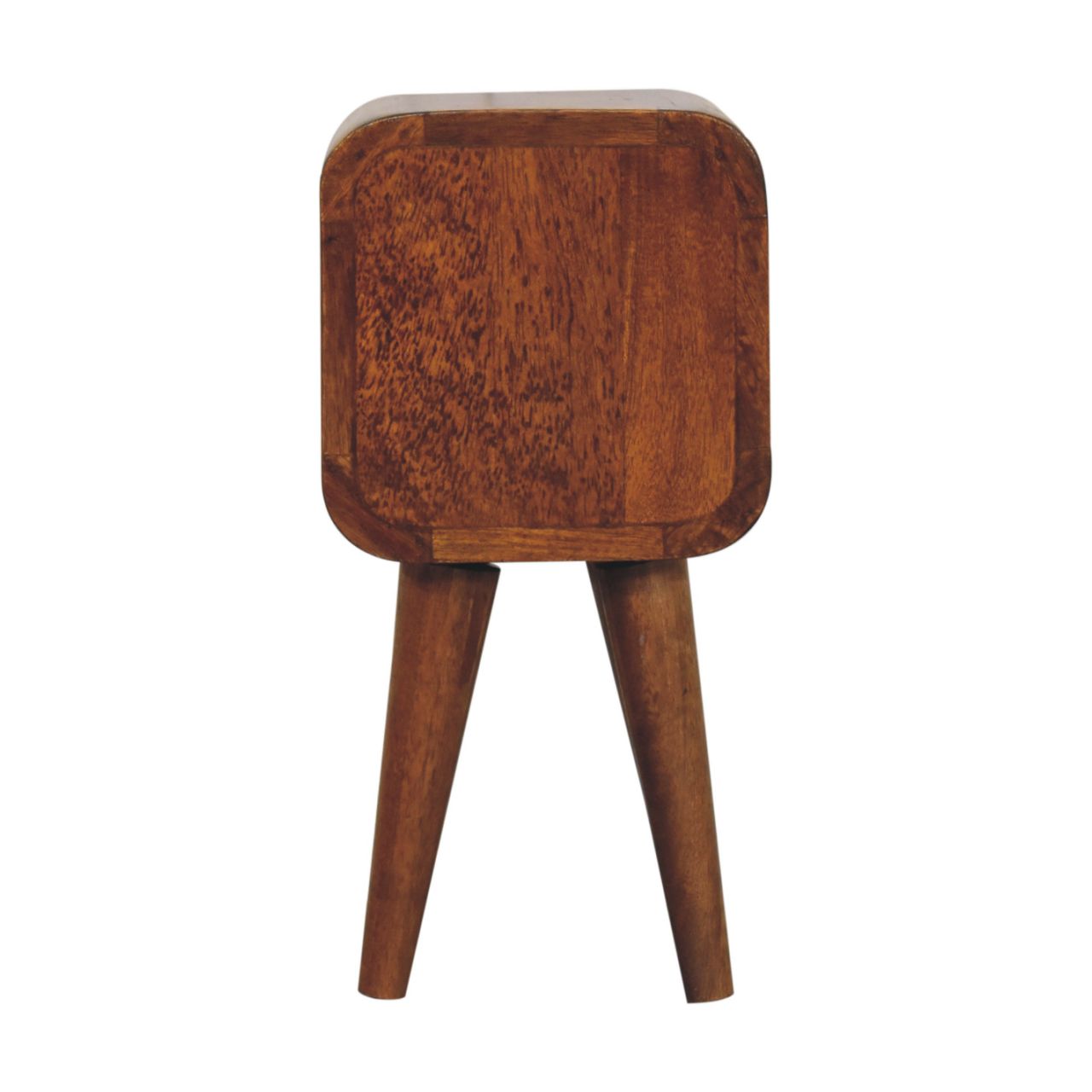 Extra Mini Curved Chestnut Bedside - Image 10