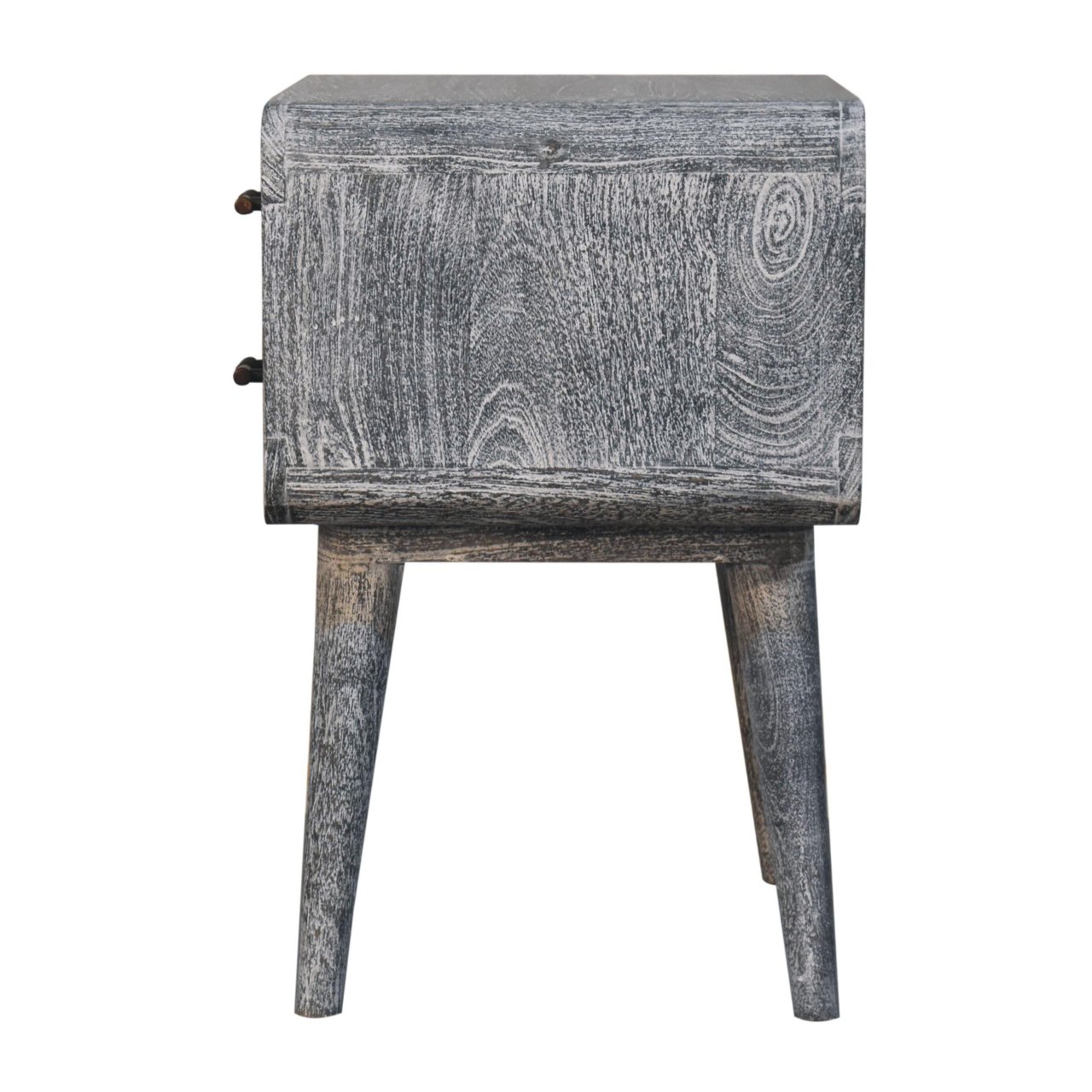 Sandblasted Ash Curved Bedside - Image 10