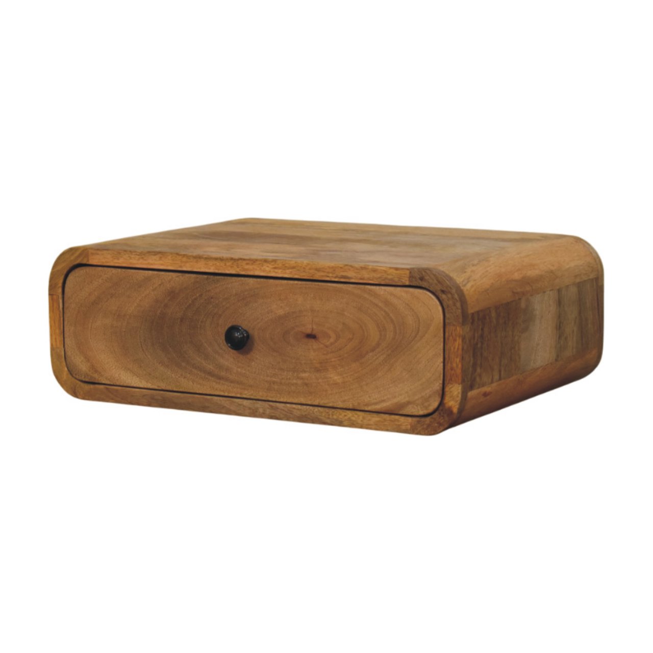 Avora Wall-Mounted Oak-ish 1 Drawer Nightstand - Image 3