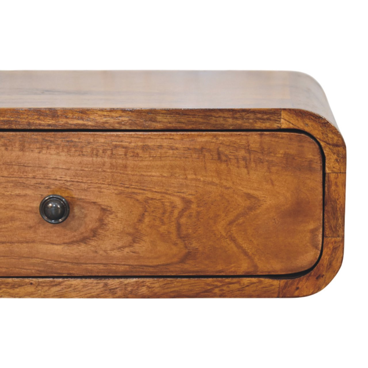 Avora Wall-Mounted Honey Caramel 1 Drawer Nightstand - Image 4