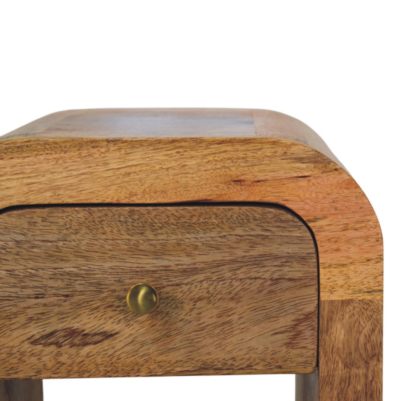 Mini Darcy Oak-ish Nightstand with Curved Edges - Image 4