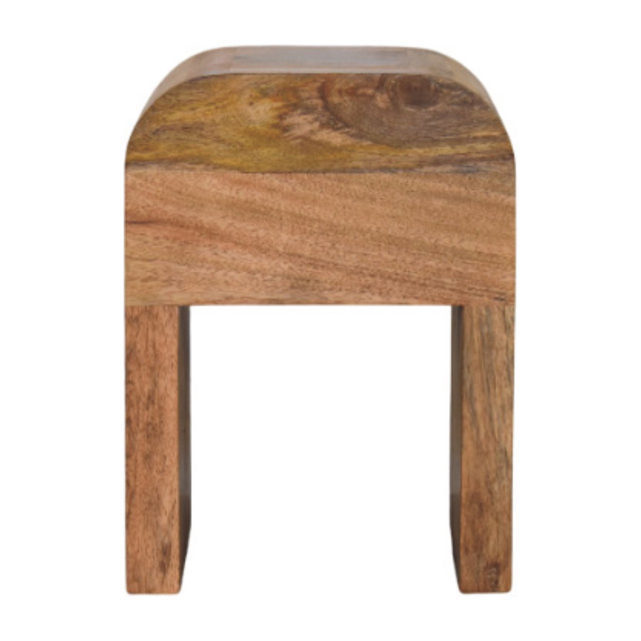 Mini Darcy Oak-ish Nightstand with Curved Edges - Image 9
