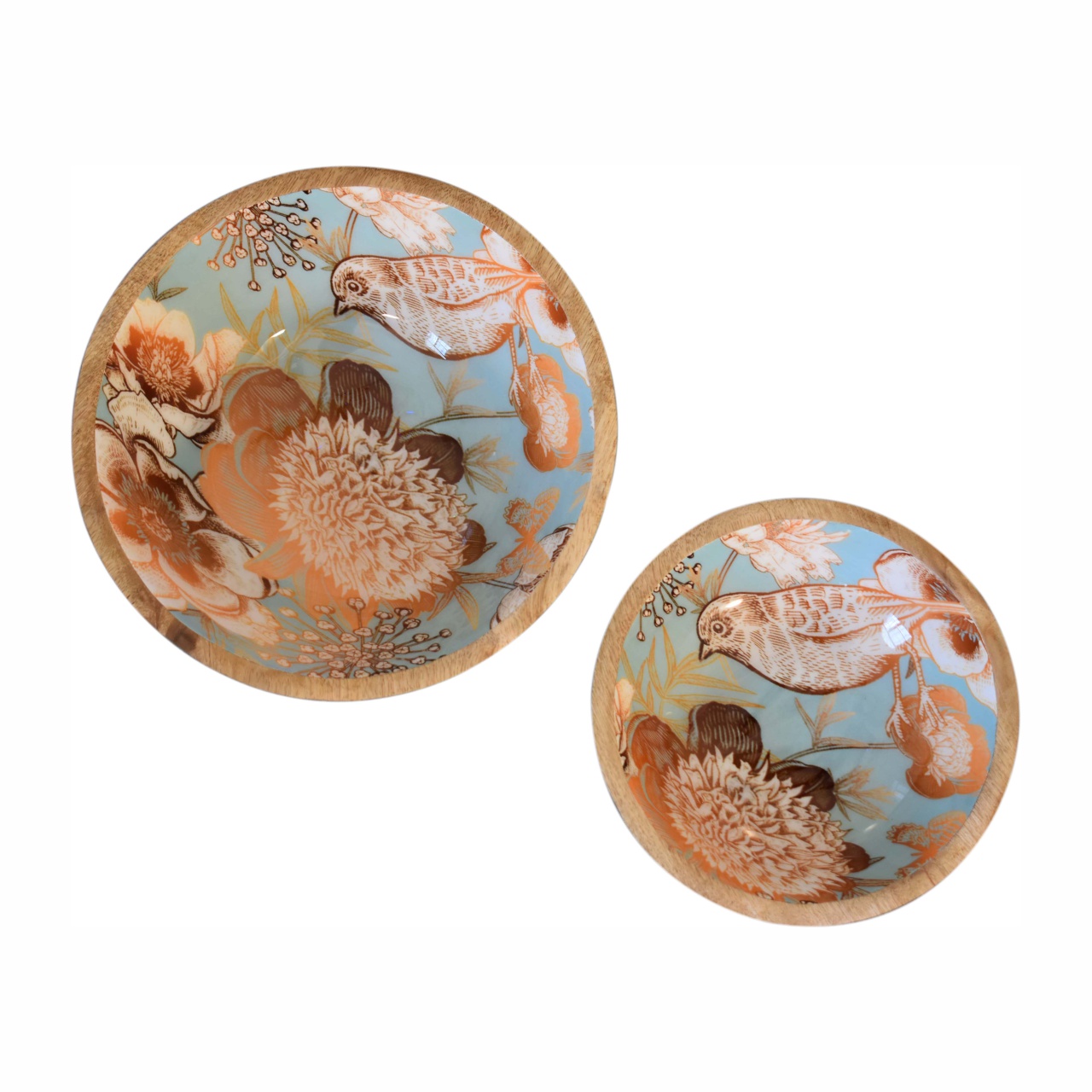 Floral Bird Bowl Set of 2 - Image 3
