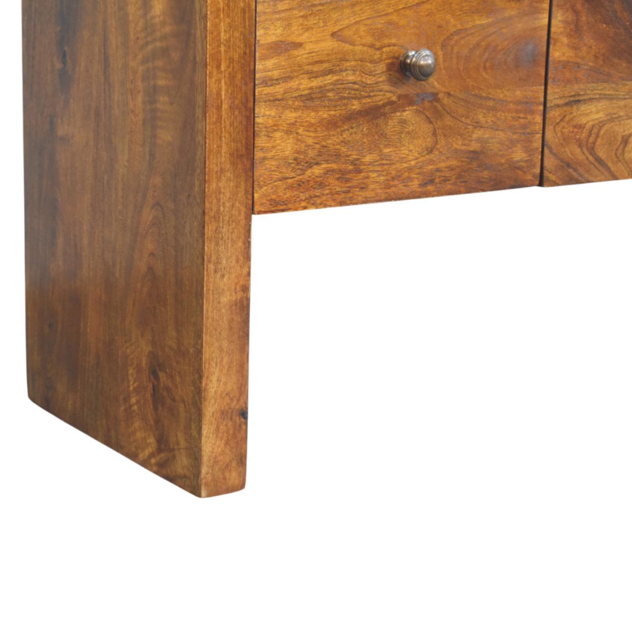 Darcy 3 over 3 Drawer Chest in Chestnut Finish - Image 8