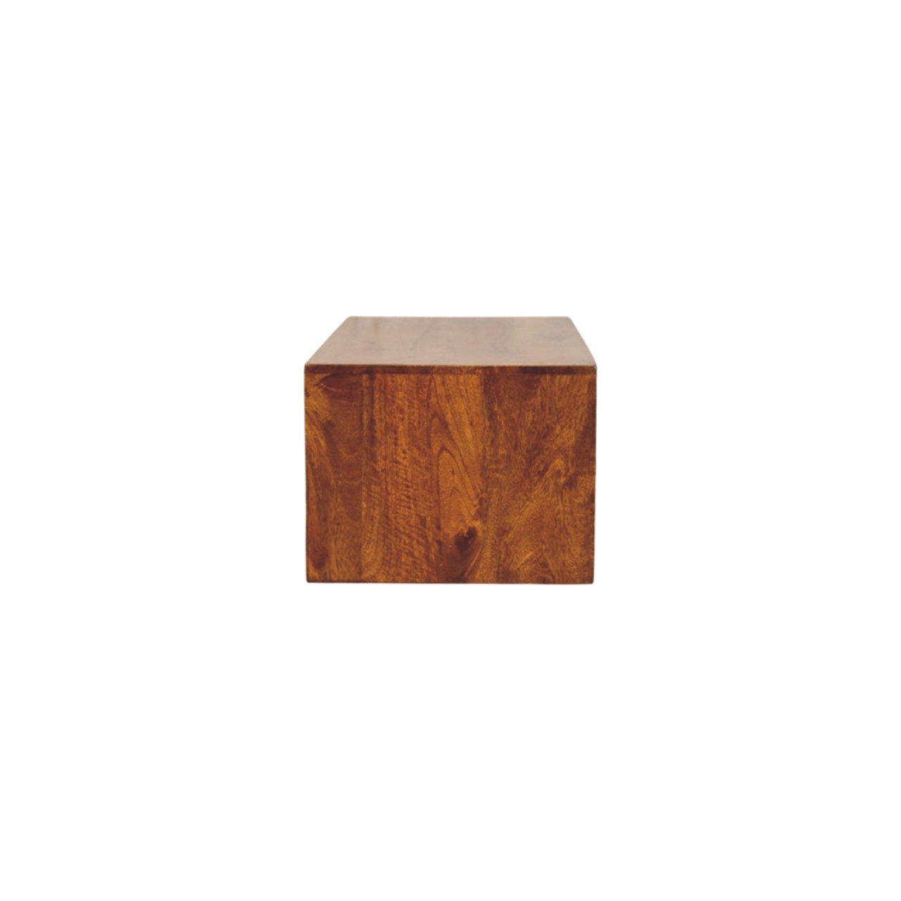 Lunar 2 Drawer Chestnut Wall Mounted Media Unit - Image 8