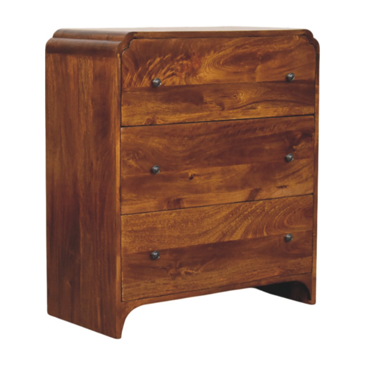 Newton Chestnut 3 Drawer Chest - Image 3