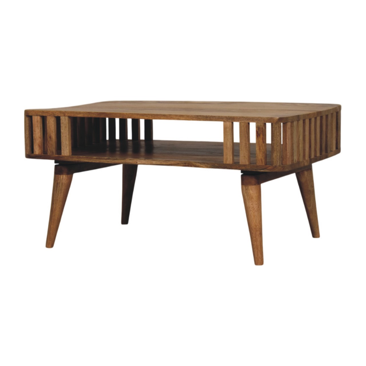 Slatted Oak-ish Coffee Table - Image 2